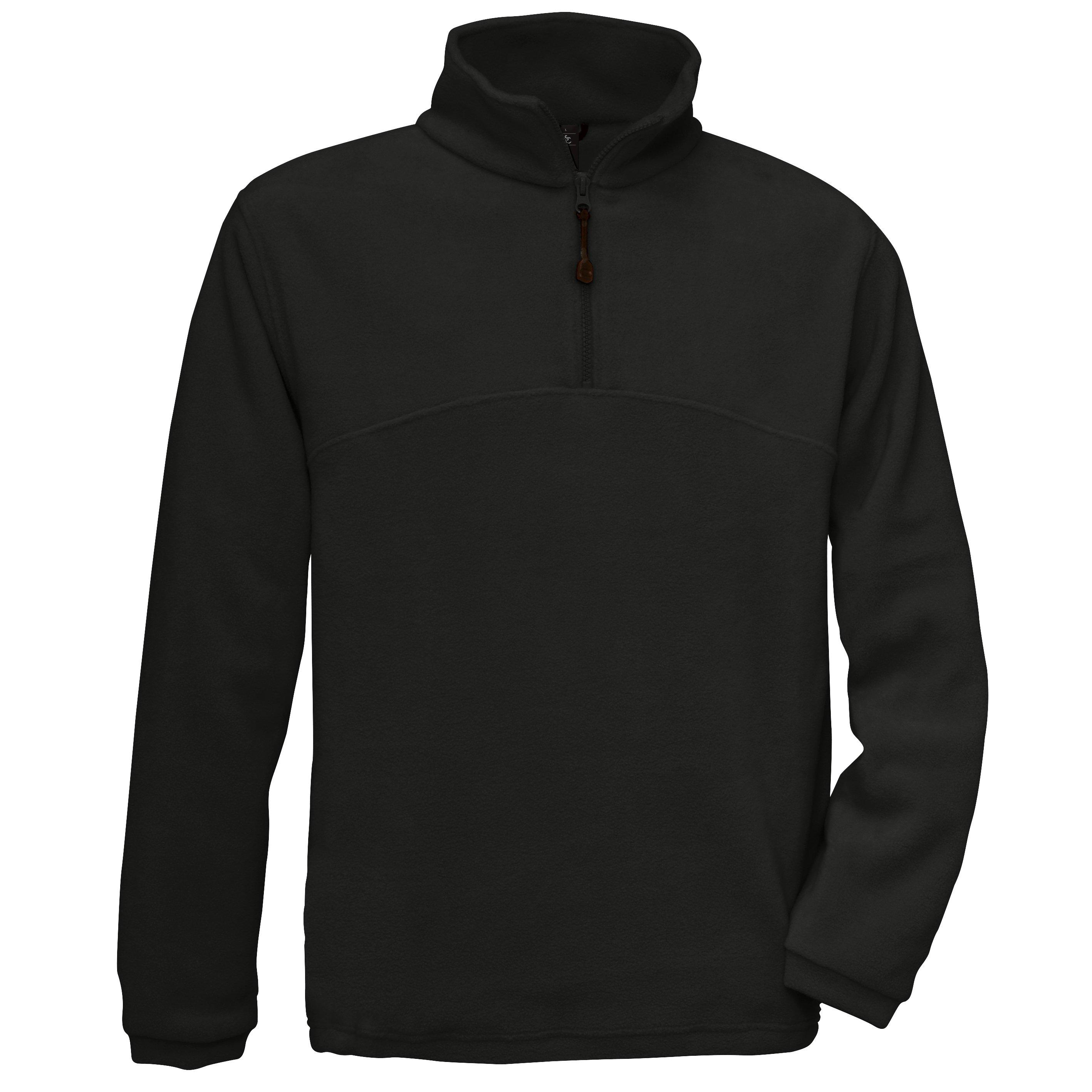 Image of B&c Fleece Top Higlander+, 14 Zip Herren Schwarz XXL
