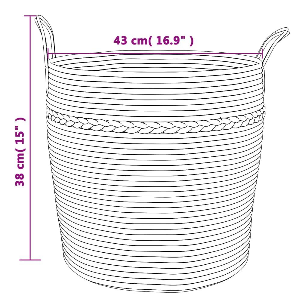 VidaXL Panier de rangement coton  