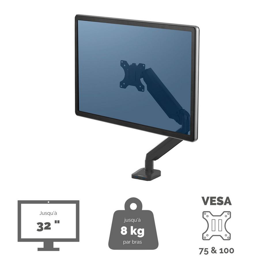 Fellowes  Display-Standfuss Platinum Schwarz 