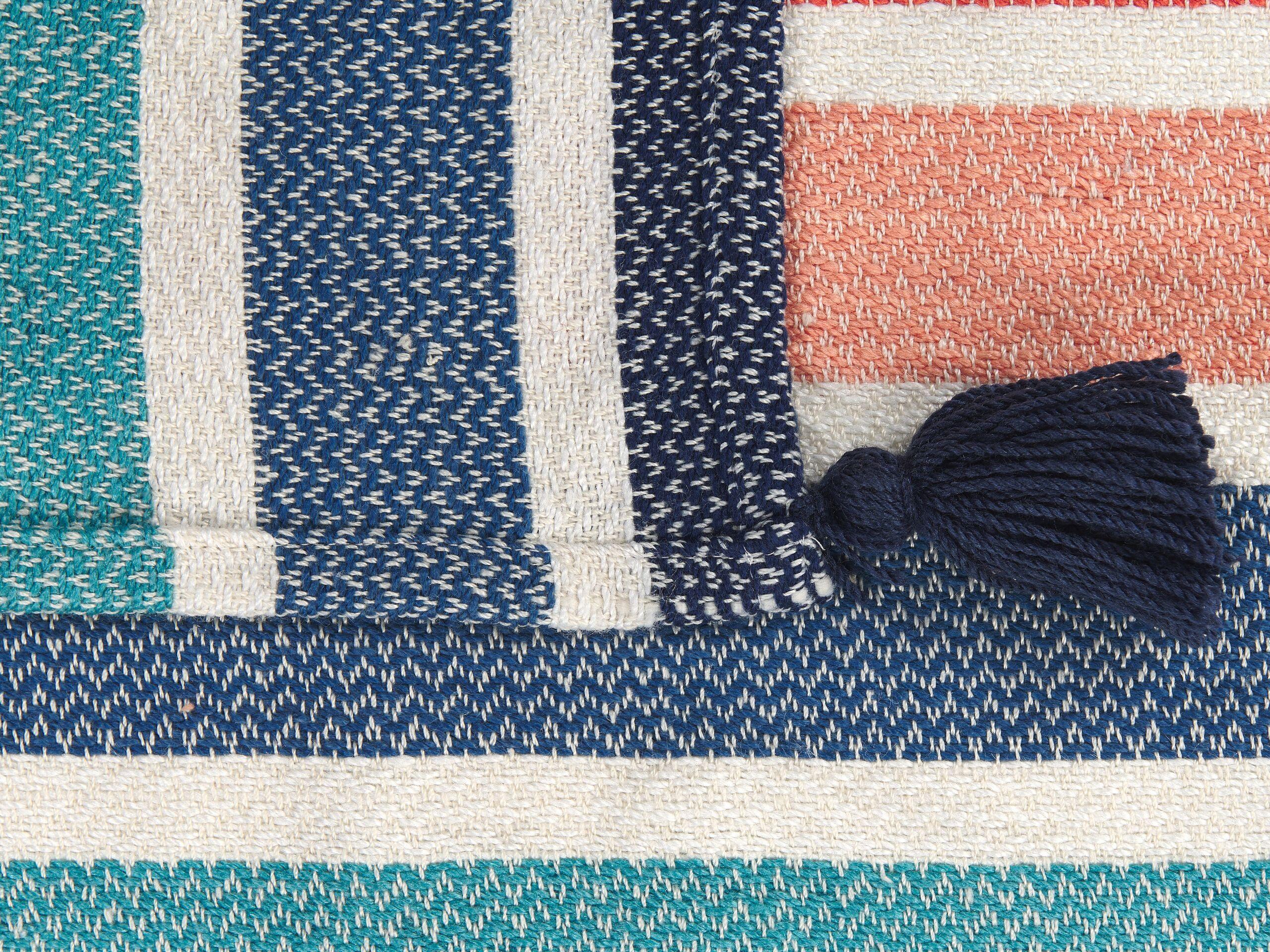 Beliani Coperta Moderna A Strisce Poliestere SENBUK  