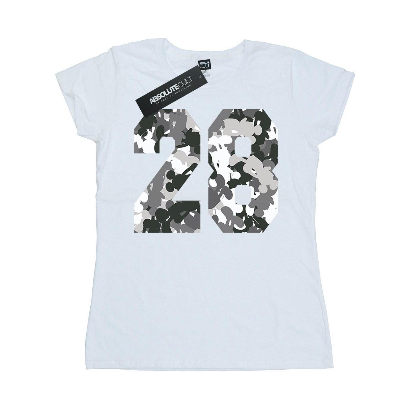 Image of Mickey Mouse Pattern 28 Tshirt Damen Weiss XXL