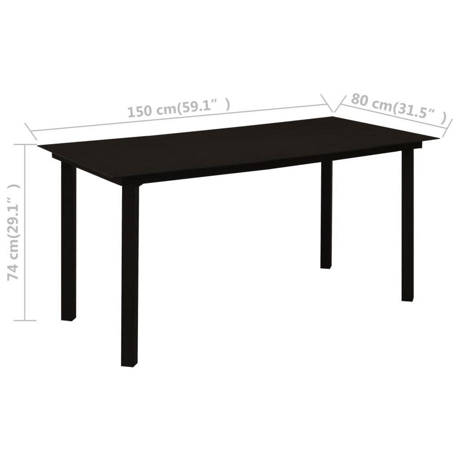 VidaXL Table de jardin  