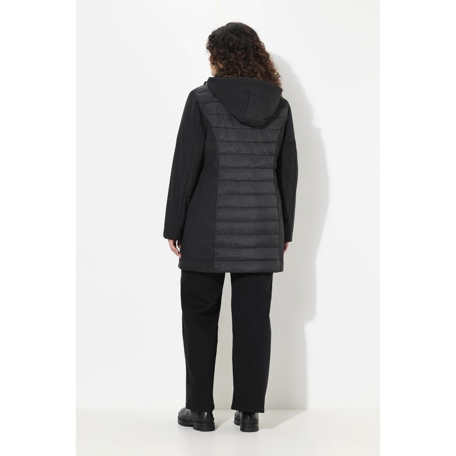 Ulla Popken HYPRAR Hybrid Stepp Softshell Jacke Stehkragen Kapuze  