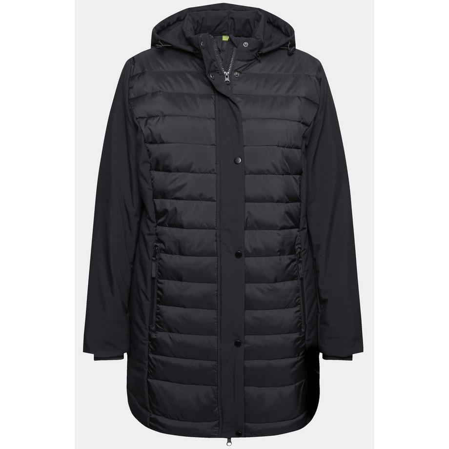 Ulla Popken HYPRAR Hybrid Stepp Softshell Jacke Stehkragen Kapuze  