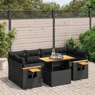 VidaXL set divano da giardino Polirattan  