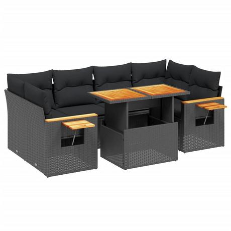 VidaXL set divano da giardino Polirattan  