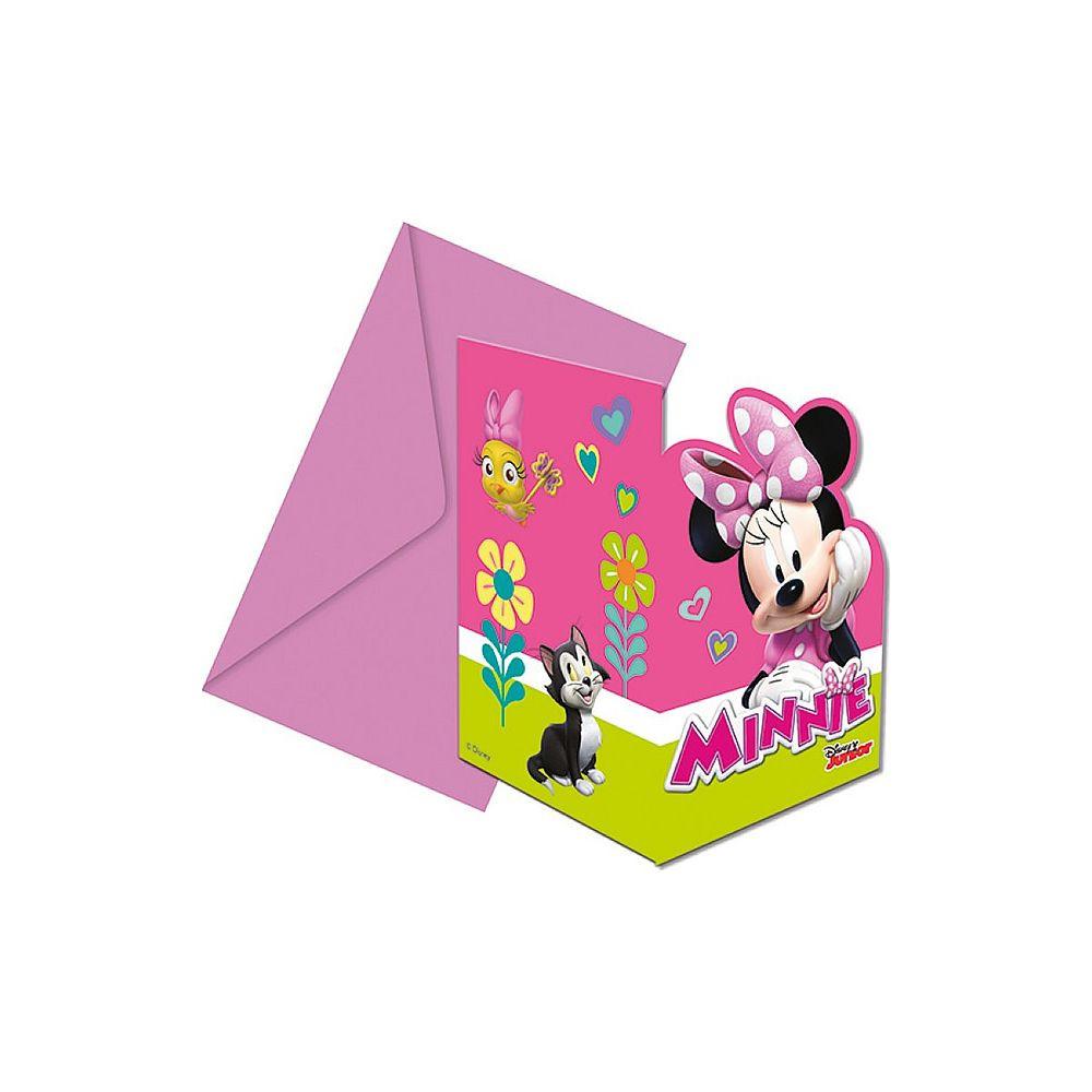 Image of Minnie Mouse Einladungs-set Minnie Mouse (6teile) Unisex Pink ONE SIZE