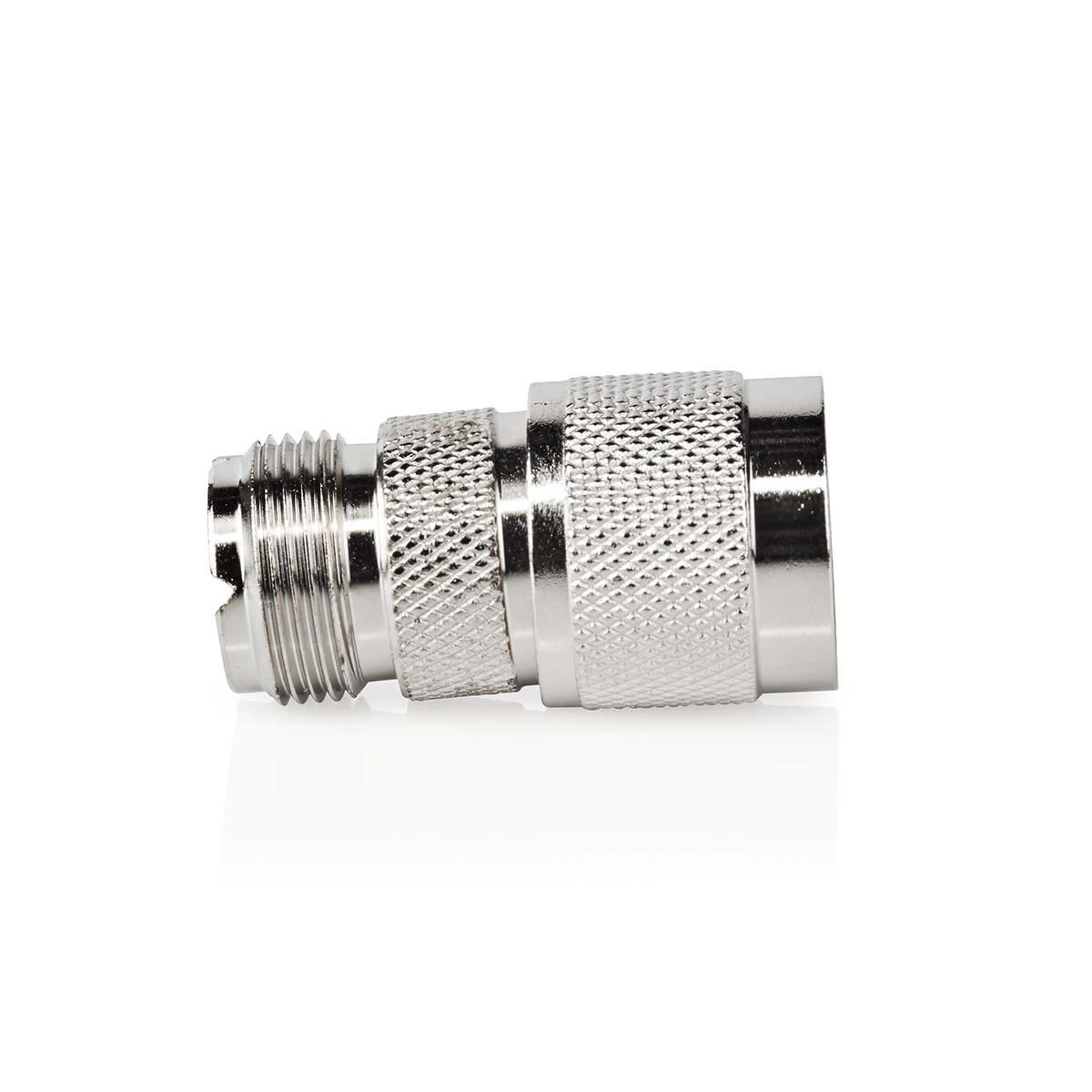 Nedis  Adattatore Satellite e Antenna | N Hane | PL259 Hona | Nichelato | 75 Ohm | Rak | Metallo | Argento | 10 st. | Busta 