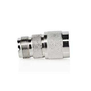 Nedis  Adattatore Satellite e Antenna | N Hane | PL259 Hona | Nichelato | 75 Ohm | Rak | Metallo | Argento | 10 st. | Busta 