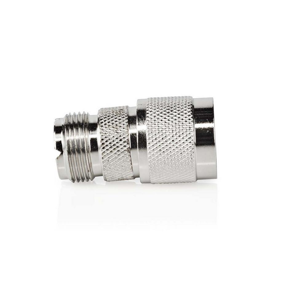 Nedis  Adaptateur satellite & antenne | N Hane | PL259 Hona | Nickel Plated | 75 Ohm | Rak | Metal | Silver | 10 st. | Enveloppe 