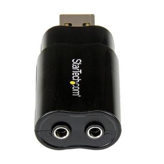 STARTECH.COM  StarTech.com USB Audio Adapter - Externe USB Soundkarte - Schwarz 