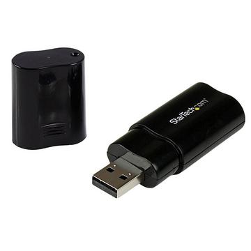 StarTech.com USB Audio Adapter - Externe USB Soundkarte - Schwarz