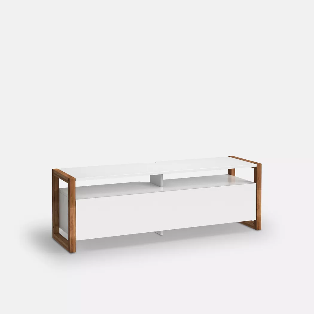 La Redoute Intérieurs - TV-Möbel Compo mit Klappe, One Size, Weiss