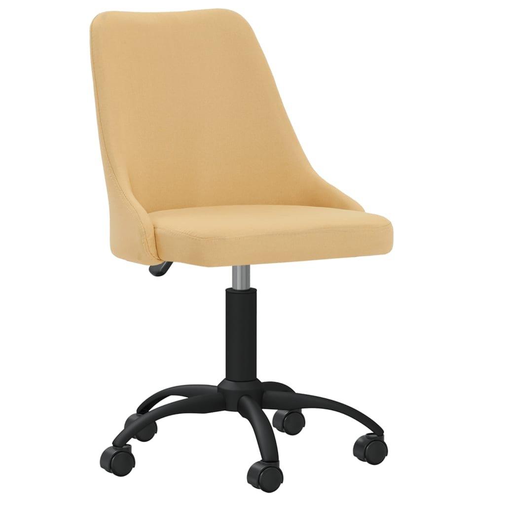 VidaXL Chaise pivotante de salle à manger tissu  