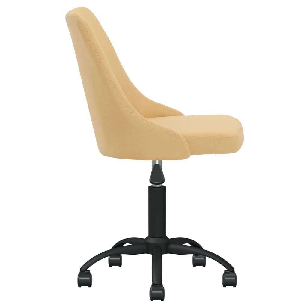 VidaXL Chaise pivotante de salle à manger tissu  