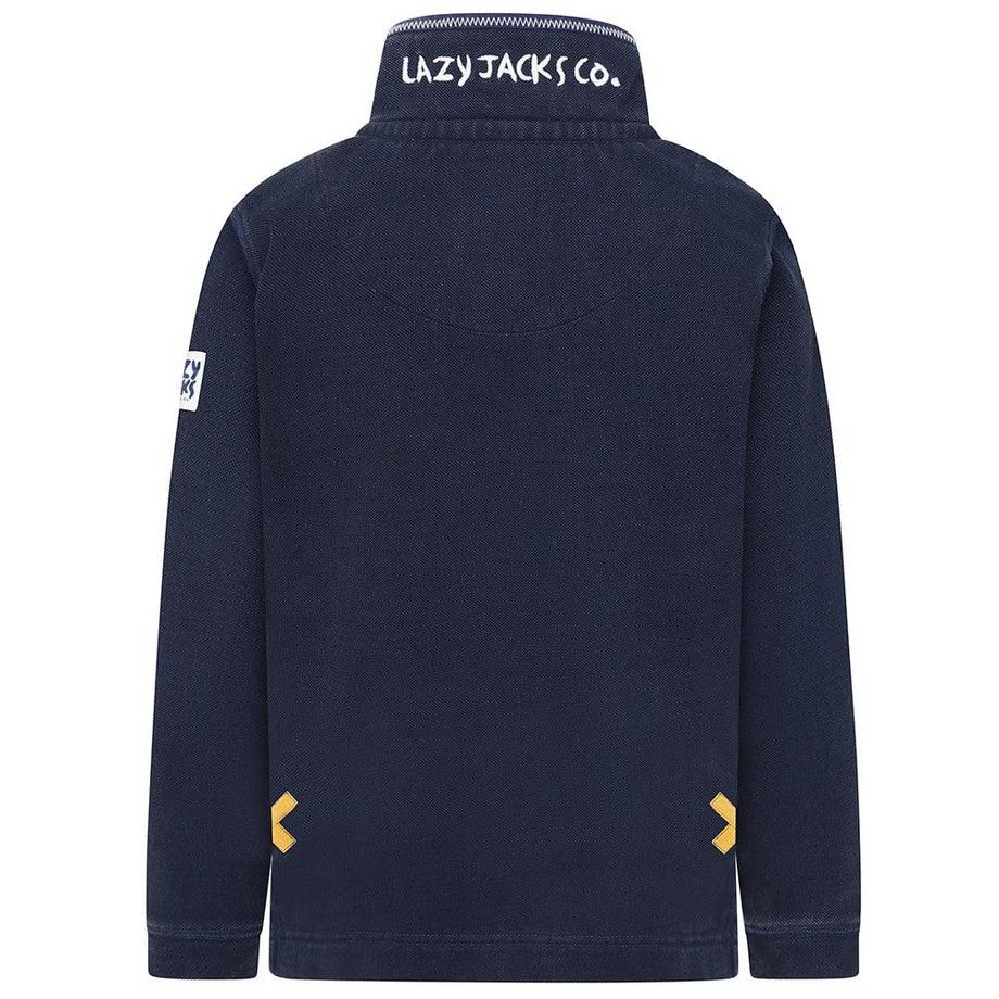 Lazy Jacks  Sweatshirt  , mit kurzem Reißverschluss, Piqué 