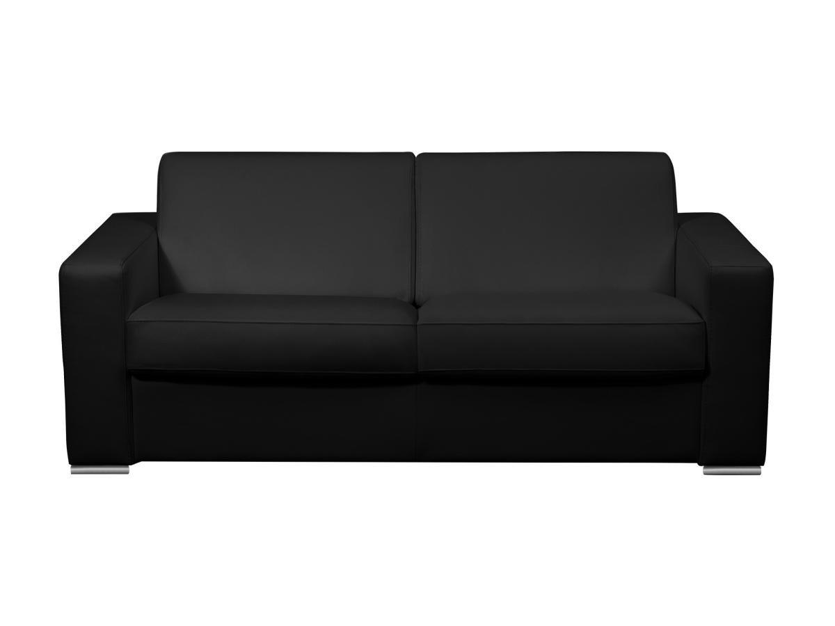 Vente-unique Schlafsofa mit Matratze 3-Sitzer - 100% Büffelleder - - Matratze 18 cm - DELECTEA II  