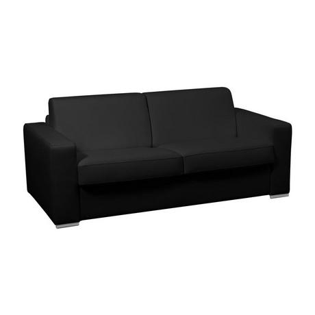 Vente-unique Schlafsofa mit Matratze 3-Sitzer - 100% Büffelleder - - Matratze 18 cm - DELECTEA II  