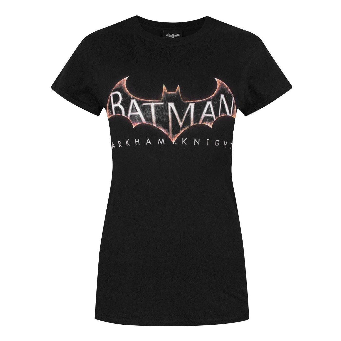 Image of Arkham Knight Logo Tshirt Damen Schwarz L