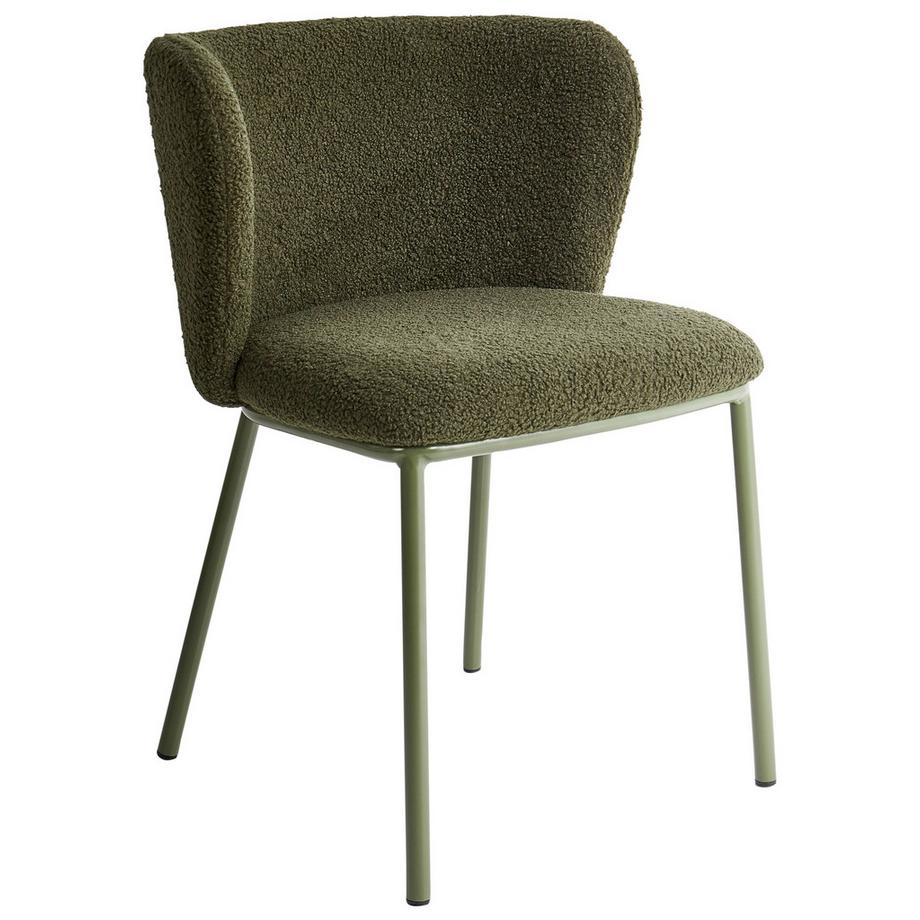 Beliani Set di 2 sedie da pranzo en Bouclé Minimalista MINA II  