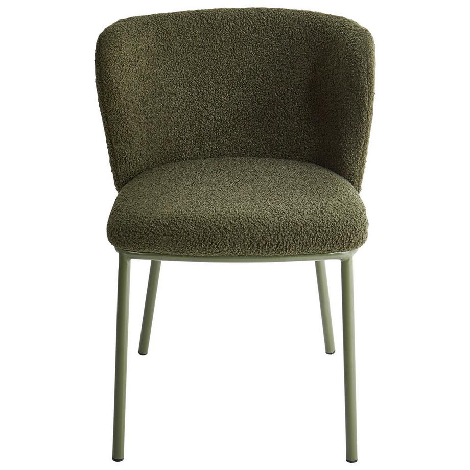 Beliani Set di 2 sedie da pranzo en Bouclé Minimalista MINA II  