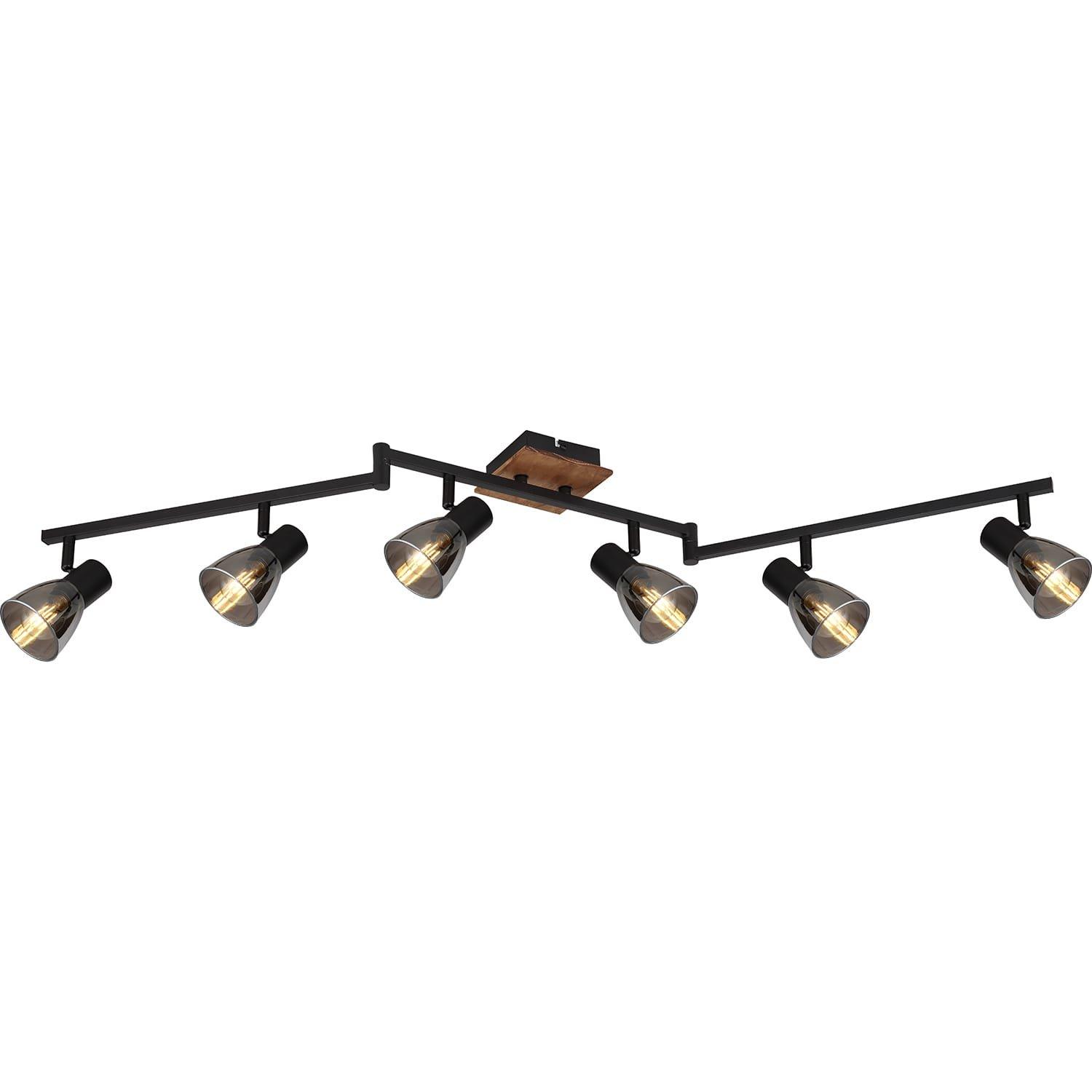 Image of Strahler Claude Holz dunkel 6xE14 Strahler Claude Holz dunkel 6xE14