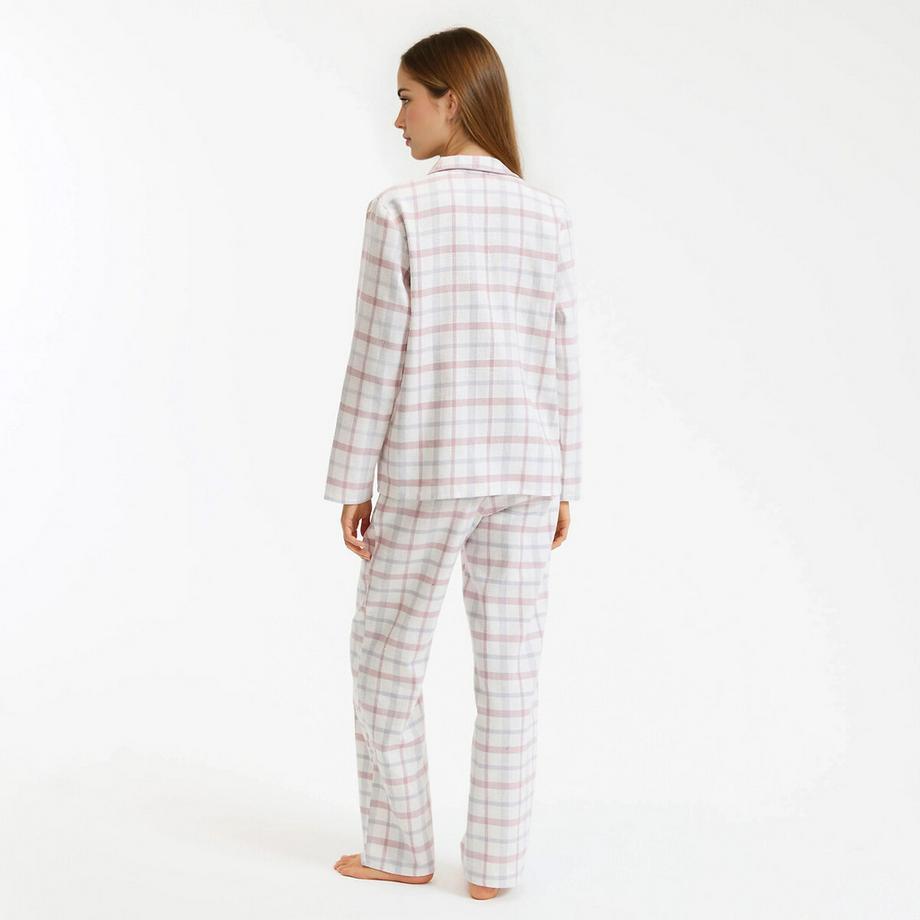 La Redoute Collections Karierter Baumwollflanell Pyjama  