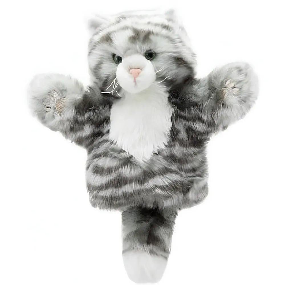 Image of Car Pets Handpuppe Katze Weiss/grau (28cm) Unisex Grau ONE SIZE