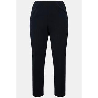 Ulla Popken  Pantalon 7/8, passepoil, taille élastique, jambe slim 