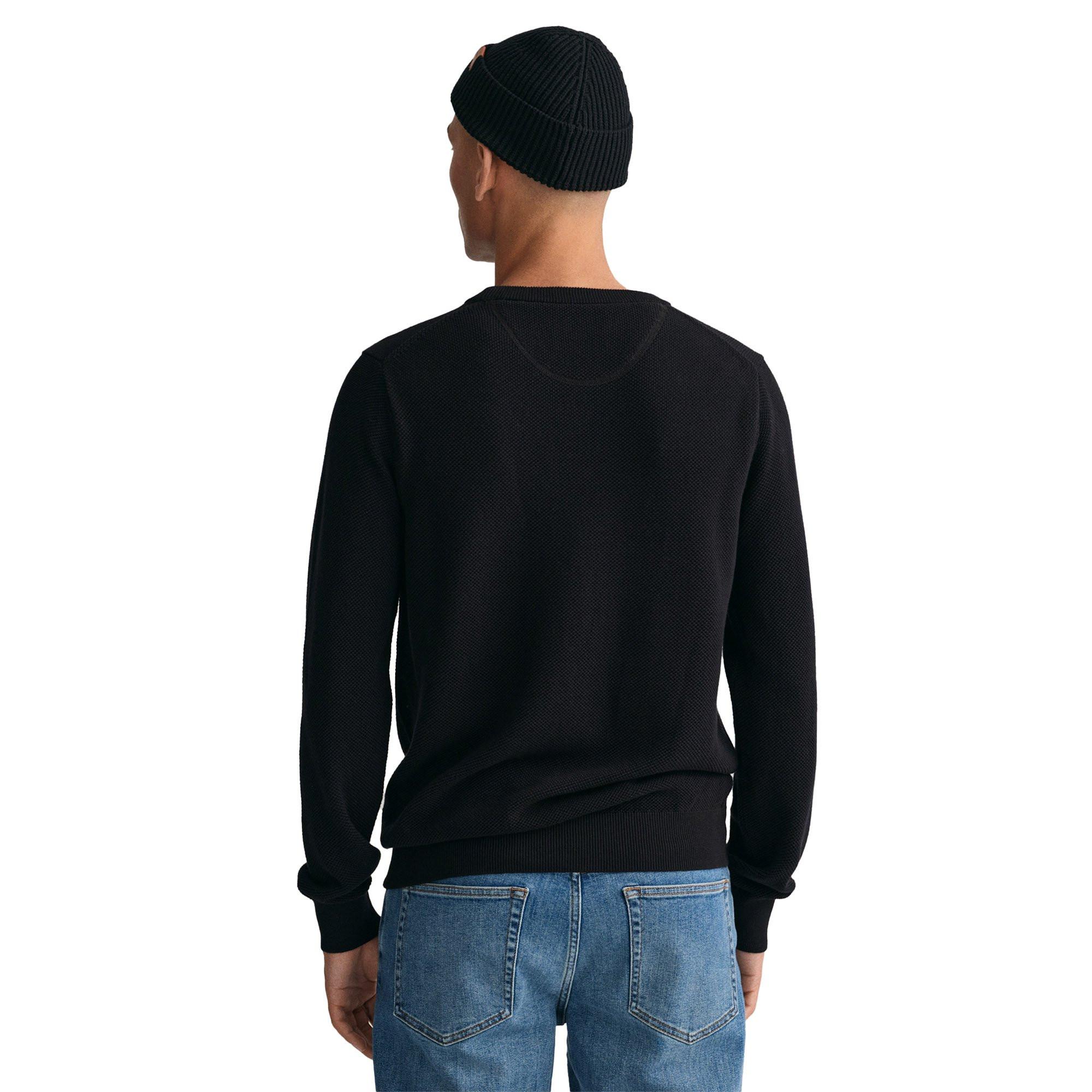 GANT  Pull en tricot  Confortable à porter-COTTON PIQUE C-NECK 