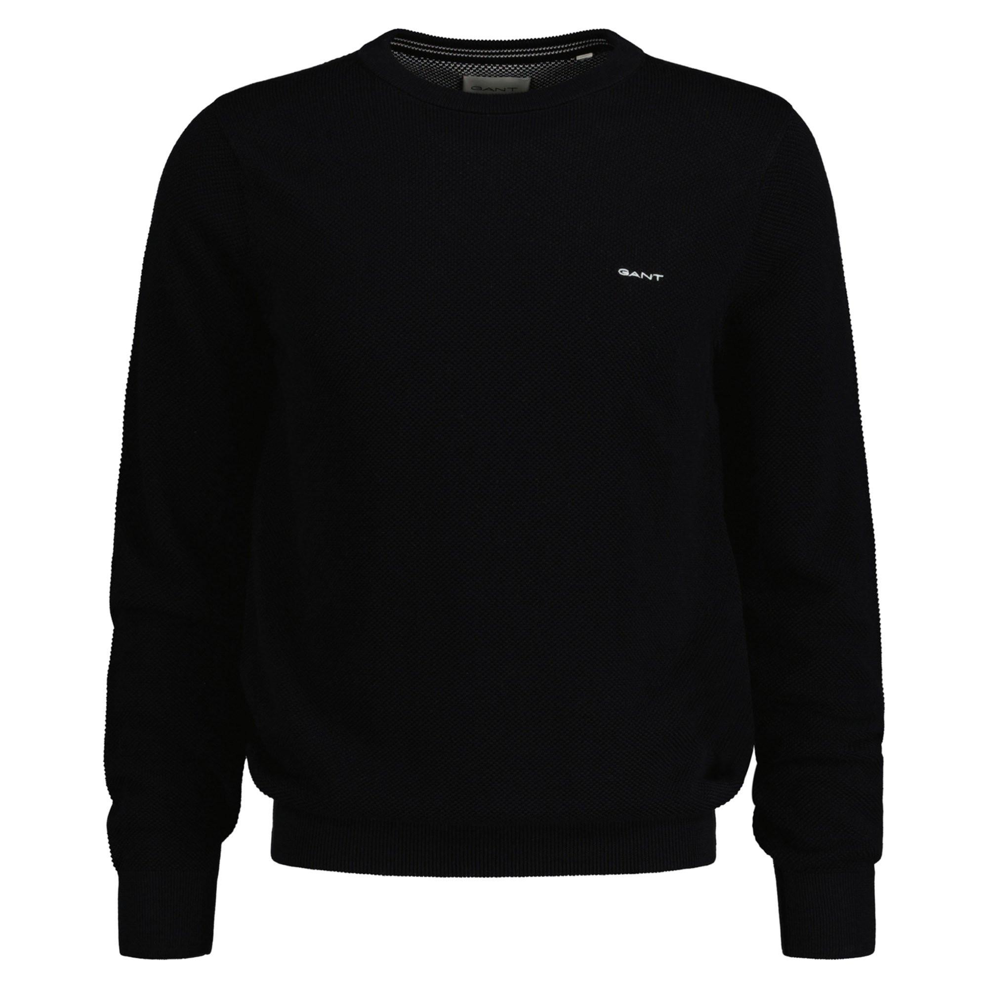 GANT  Pull en tricot  Confortable à porter-COTTON PIQUE C-NECK 