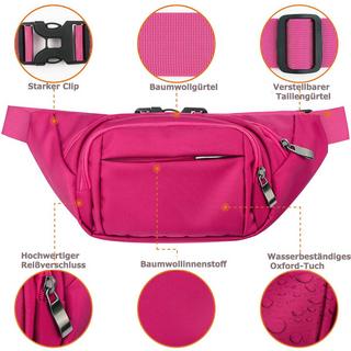 Only-bags.store Wasserdichte Gürteltasche mit grossem Fassungsvermögen  