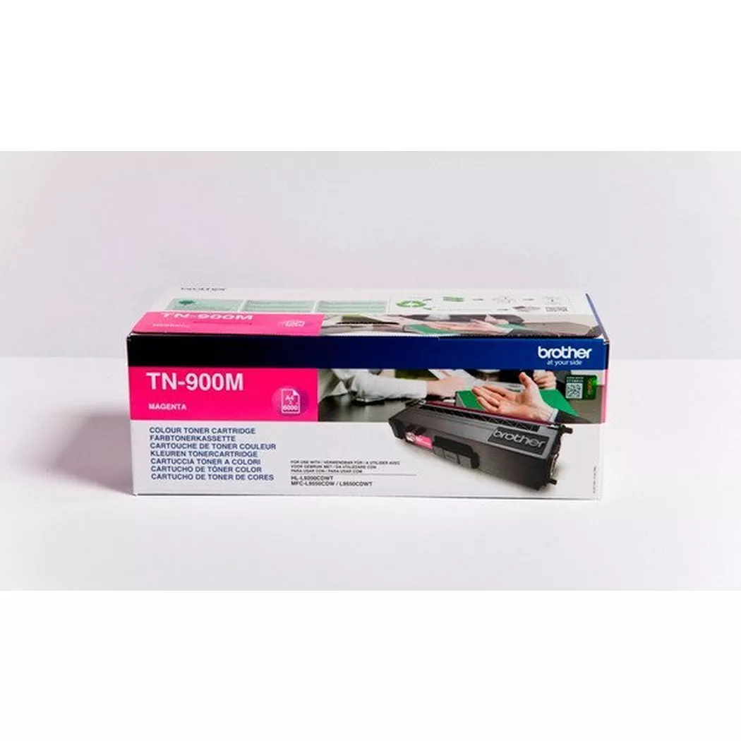 Brother – Toner Super HY magenta TN-900M HL-L9200CDWT 6000 Seiten, Schwarz, One Size