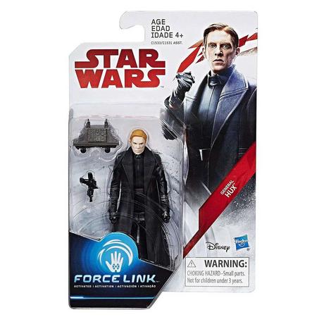 Hasbro  Star Wars The Last Jedi Force Link Teal Series Wave 1 General Hux Action Figure 