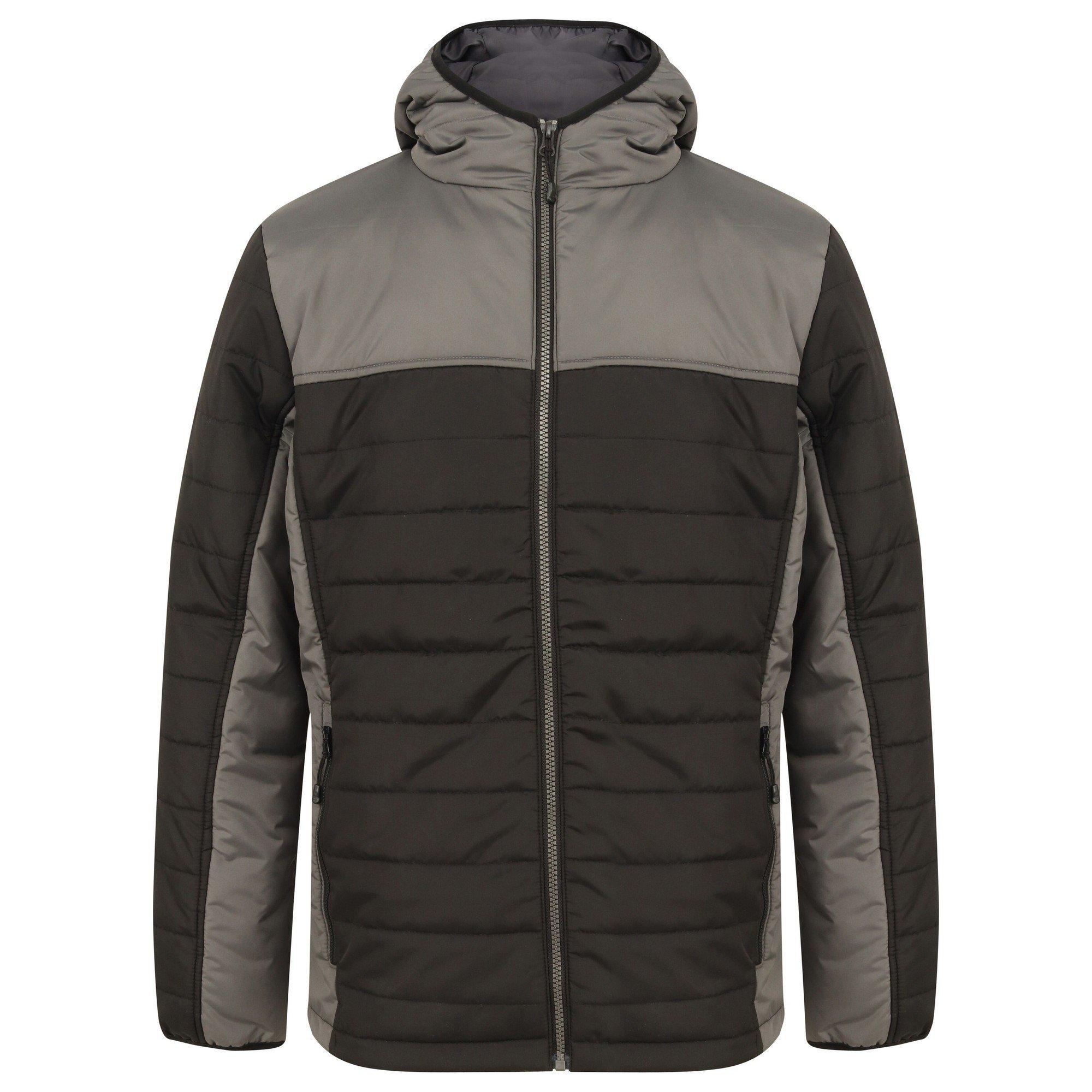 Image of Kapuze Kontrast Padded Jacket Damen Schwarz M