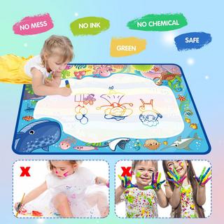 Activity-board  Wasser Doodle Matte, Aqua Magie Malerei Matte Bunte Marine Elemente Zeichnung Malerei Matte 