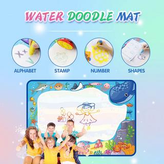 Activity-board  Wasser Doodle Matte, Aqua Magie Malerei Matte Bunte Marine Elemente Zeichnung Malerei Matte 