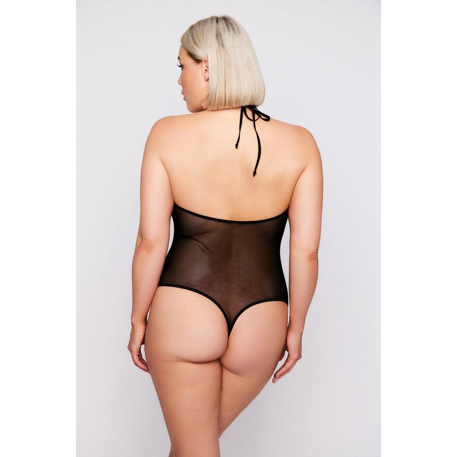 Ulla Popken Body en dentelle ouvert à l'entrejambe  