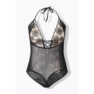 Ulla Popken Spitzenbody ouvert Öffnung im Schritt  