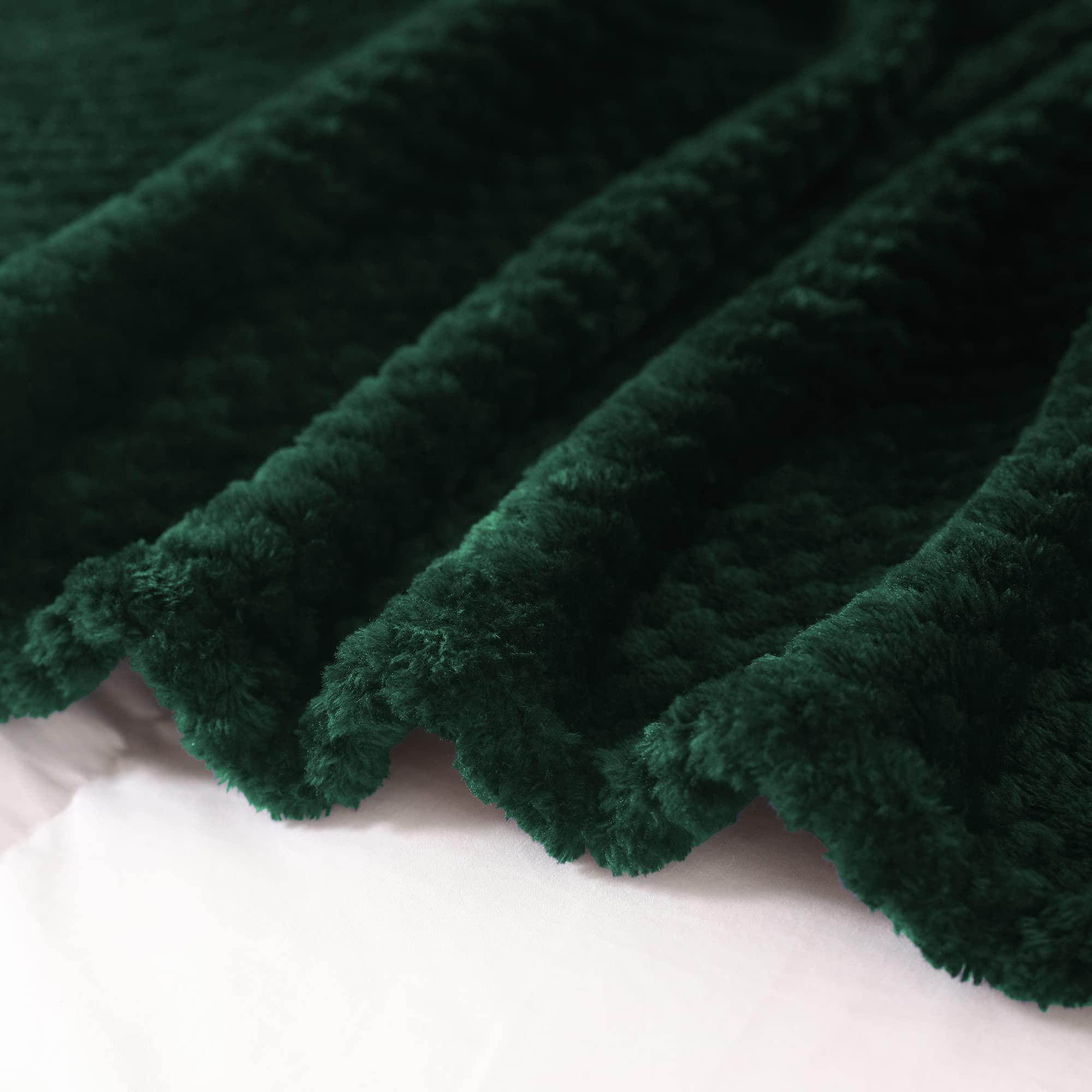 Alopini Coperta in pile super morbida e calda con motivo a nido d'ape  