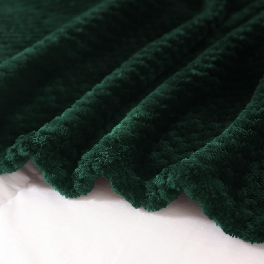 Alopini Coperta in pile super morbida e calda con motivo a nido d'ape  