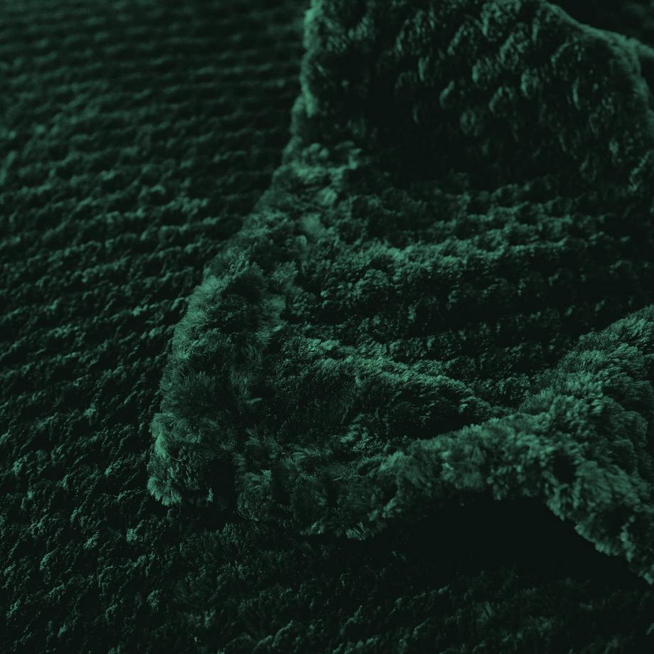 Alopini Coperta in pile super morbida e calda con motivo a nido d'ape  