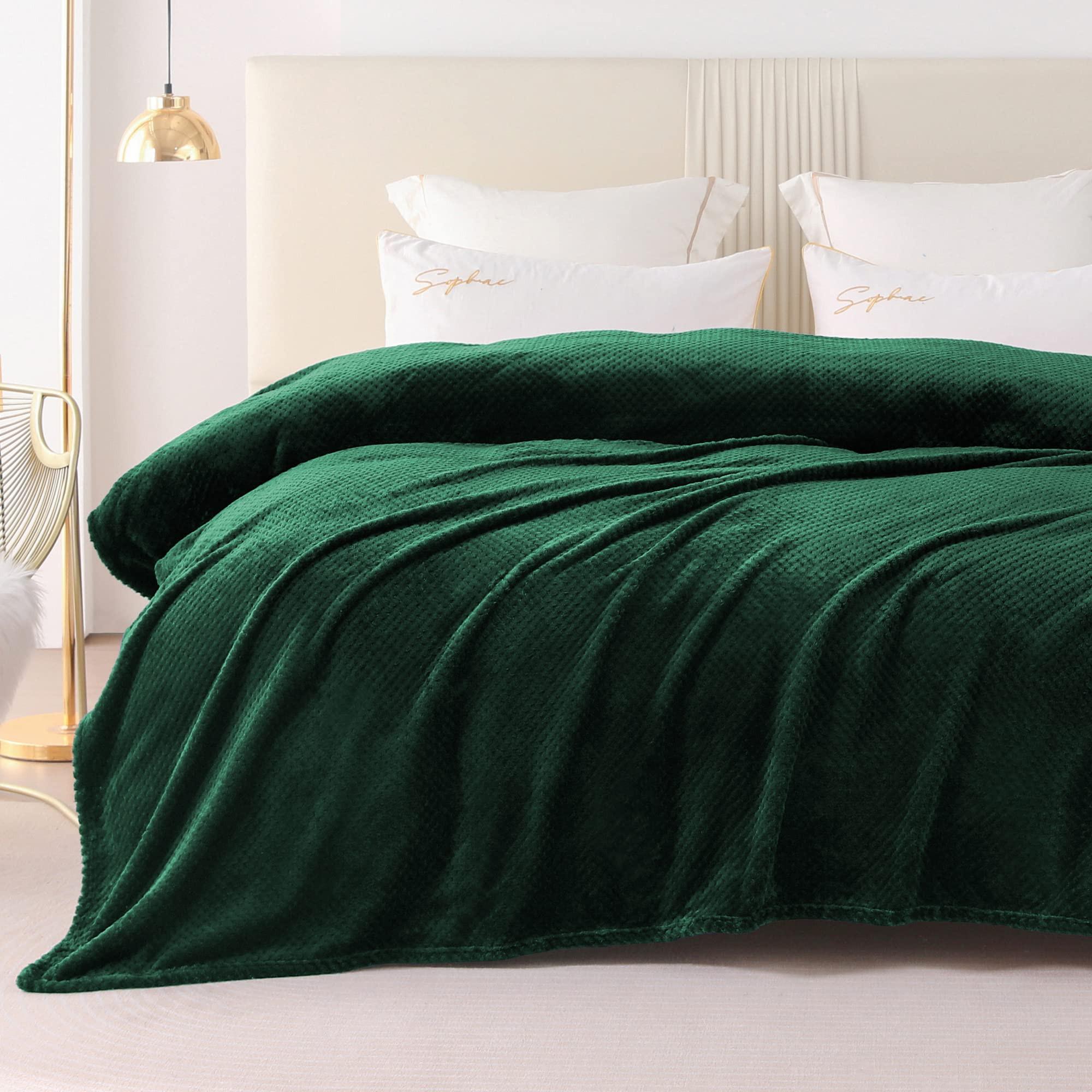 Alopini Coperta in pile super morbida e calda con motivo a nido d'ape  