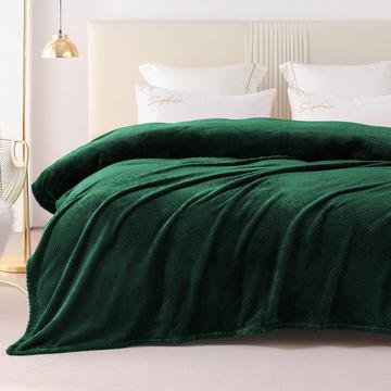 Kuscheldecke Superweiche und warme Fleecedecke für Sofa, Couch und Bett mit Waffelmuster, kuschelige & gemütliche Decke