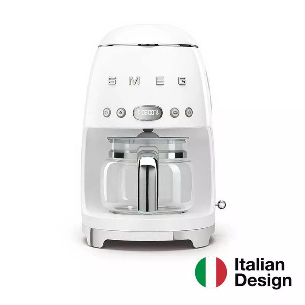 smeg – Filter-Kaffeemaschine Weiß Serie 50 Jahre, Weiss