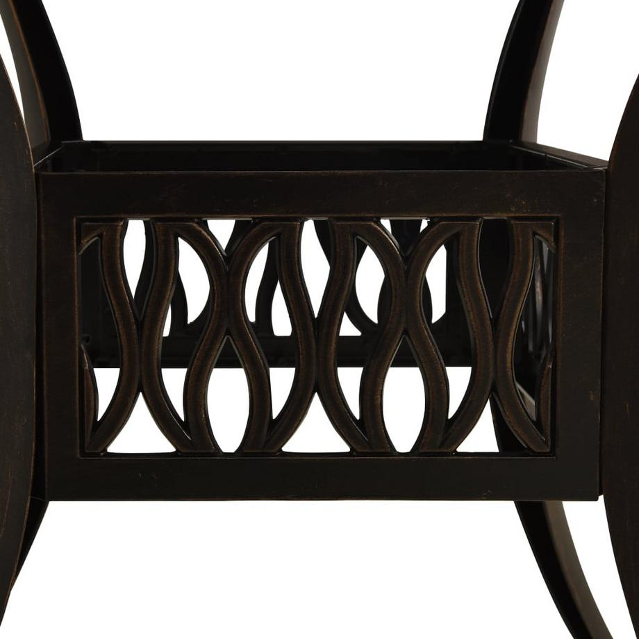 VidaXL Table de jardin aluminium  