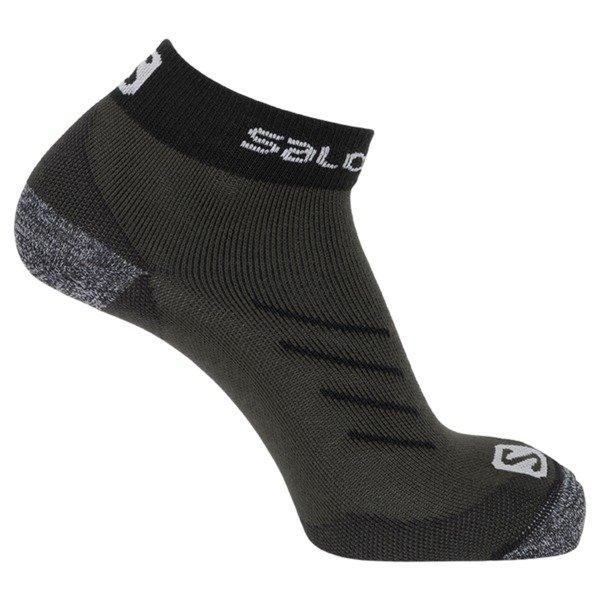 Image of Salomon Socken Pulse Ankle (trailrun) Unisex Schwarz Leicht S