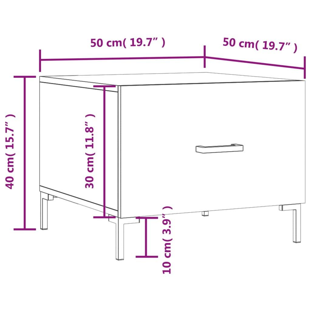 VidaXL Table basse bois d'ingénierie  