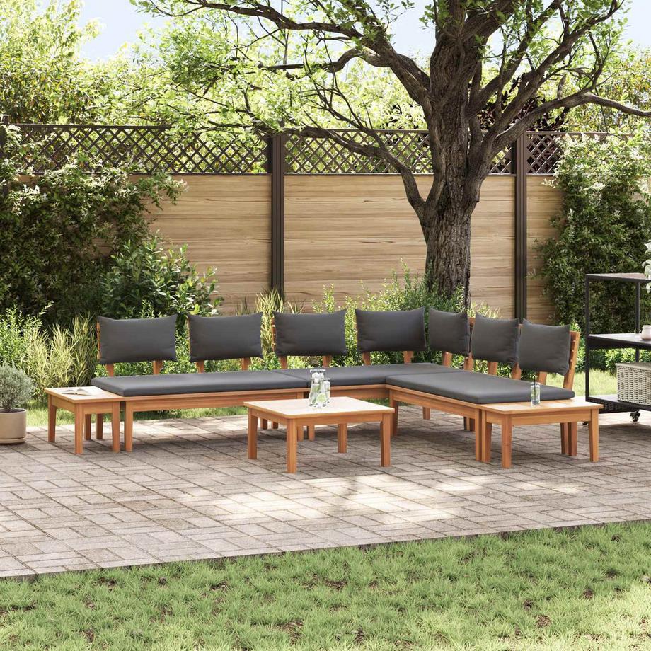 VidaXL Divano da giardino Legno massello di teak  