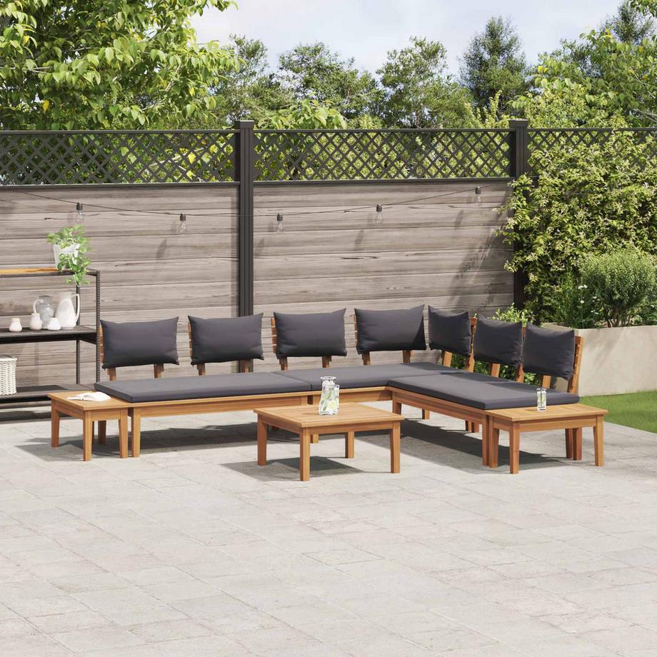 VidaXL Divano da giardino Legno massello di teak  